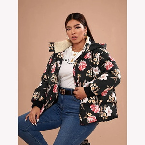 เสื้อแจ็คเก็ตพัฟเฟอร์ผู้หญิงแบบใหม่สำหรับฤดูหนาว สีพื้น สวมใส่สบาย อุ่น กันลม ระบายอากาศได้ดี มีฮู้ด หนา สไตล์สตรีทแวร์ เทคนิคการทอผ้า - Product Image 6