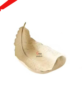 Plato para servir bocadillos de comida de aluminio y metal con acabado dorado de excelente calidad para restaurante y bar de hotel - Product Image 4