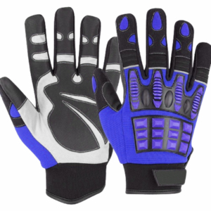 Gants de mécanicien en cuir synthétique renforcé haute visibilité Gants de travail de sécurité industrielle Résistance à la chaleur lisse Certifié CE - Product Image 2
