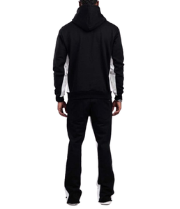 ชุดวอร์มผ้าฟลีซสำหรับผู้ชายกางเกงขาบานออกแบบได้ตามต้องการสไตล์วินเทจ - Product Image 6