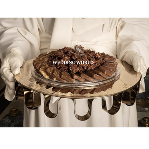 Decoración de mesa de cuenco de chocolate de metal forma redonda al por mayor cuenco dulce elegante tamaño personalizado cuenco de chocolate al por mayor - Product Image 2