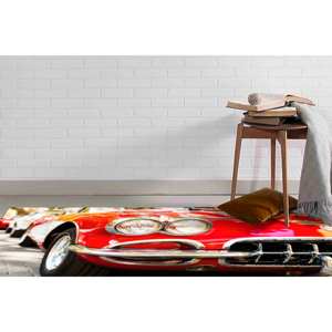 Red <b>Car</b> <b>Rug</b>: 3D Printed Non-Slip Soft <b>Rug</b>,Chenille <b>Rug</b> - Product Image 4