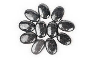 Vente en gros d'hématite indienne naturelle pierre de palme polie pierre de guérison de poche pierre de méditation Reiki pierre précieuse de style Feng Shui - Product Image 4