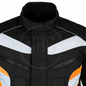 Meilleur prix Veste en Cordura à col montant confortable pour homme Vestes en Cordura teintées en cuir de vache à vendre - Product Image 3