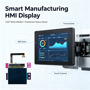 Écran AMOLED SVGA BINTU FACTORY OEM/ODM personnalisé de 2,69 pouces 800*600 OLED Solution 100 0001 à contraste élevé pour IoT intelligent et appareils portables - Product Image 4