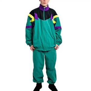 Nueva moda rompevientos de gran tamaño chándales de nailon de 2 piezas Conjunto de jogging diseño OEM chaqueta cortavientos de poliéster chándal para hombres - Product Image 6