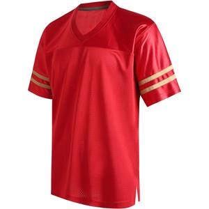 Jerseys de fútbol americano de satén de lujo, manga a rayas, tela suave y brillante, bordado personalizado y sublimación para un aspecto Premium - Product Image 1