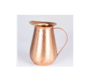 Authentic Copper Pitcher Hand Hammered Engraved Metal <b>Jug</b> High Selling Pure Copper <b>Water</b> Kettle Custom Logo for Tea Pots Kettles - Product Image 2
