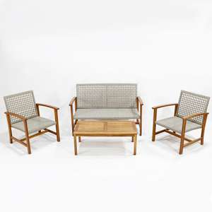 CH Factory-Mesa y sillas de café al aire libre para jardín, patio o terraza, juegos de comedor elegantes y prácticos - Product Image 2