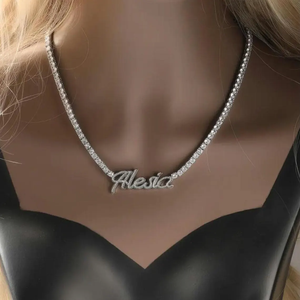 Pendentif en diamant Moissanite en argent sterling 925 et or 14 carats personnaliser pendentif Hip Hop bijoux pour femmes - Product Image 1