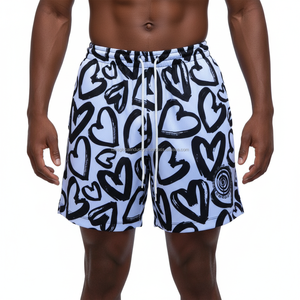 Shorts de basketball personnalisés pour hommes en tissu peigné, impression par sublimation, unisexe, séchage rapide, entraînement estival, 100 % polyester, décontracté - Product Image 4