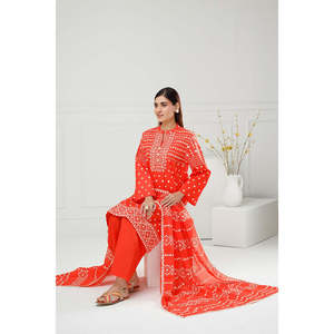 IUSTKSD-508 Traje Casual de Verano de 3 Piezas con Estampado de Laca para Jardín - Product Image 4