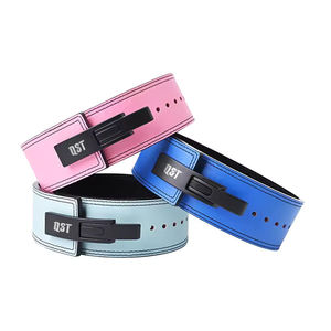 Custom Color Adjustable Leather <b>Belt</b> for Unisex <b>Weight</b> Lifting-Durable & Breathable Lever Buckle Design - Product Image 1