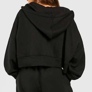 Nouveauté Vintage Acid Wash 2 en 1 Sweat à capuche zippé d'hiver lourd pour femme 100% coton - Product Image 6