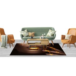Tapis imprimé : Décoration de salon, Couloir, Saloon, Cadeau, Femme aux lèvres dorées, Femme noire, Africaine, Escalier, Chambre de fille, Tapis à poils doux - Product Image 3