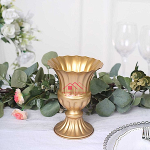 Decoración Nórdica para Bodas, Florero Artificial de Hierro, Decoración Ligera para Mesa de Boda con Diseño Art Deco - Product Image 6