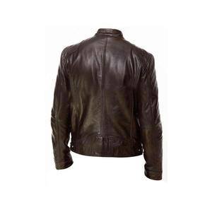 Chaqueta de cuero para hombre superventas 2025 de alta calidad con mangas largas y diseño elegante chaqueta de cuero para hombre de secado rápido - Product Image 5