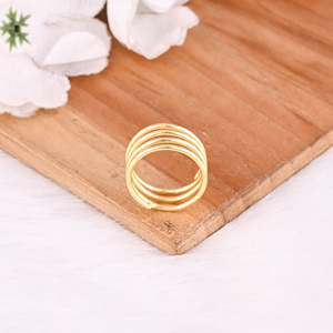 Wholesale Price Fashion Simple Brass <b>Ring</b> Gold Plated Plain <b>Rings</b> Women Fashion Minimalist Brass <b>Ring</b> Gift For Casual And Party - Product Image 4