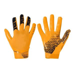 Professional American Football Goalkeeper <b>Gloves</b> High Quality Leather Breathable Anti-slip Full Finger Hook Loop Lightweight - Product Image 1