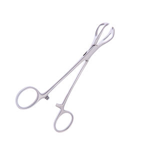คีมหนีบเนื้อเยื่อช่องทาง1X2 6มม. อุปกรณ์สัตวแพทย์152มม. คีมฟองน้ำสำหรับการผ่าตัด - Product Image 2