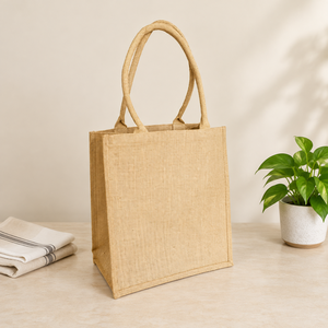 100% Natural Jute <b>Reusable</b> Eco-Friendly Grocery <b>Bag</b> Zero Waste Durable Rope Handle Washable Recyclable <b>Shopping</b> <b>Bag</b> Daily Market - Product Image 4