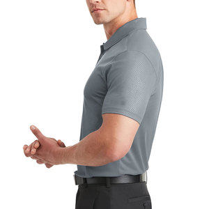 Polo de solapa de golf liso de manga corta con cuello redondo de alta calidad para hombre - Product Image 3