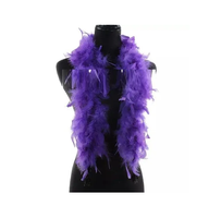 Boa de plumes de coq doux, moelleux, écologique, léger, fait main, résistant à l'abrasion, antibactérien, anti-boulochage, pour mariage