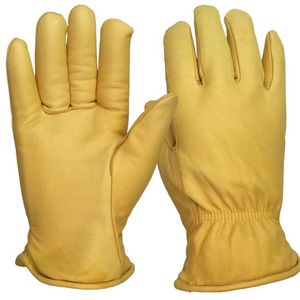 Guantes de conducción con puños cortos y estilo para hombre, diseñados con cuero de piel de cordero suave, corte transpirable, costuras elegantes y atractivo atemporal - Product Image 1