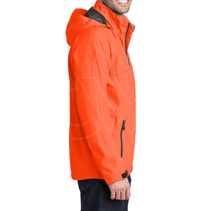 Transpirable Impermeable a prueba de viento Cremallera completa Casual deportes al aire libre Chaqueta para hombres - Product Image 2