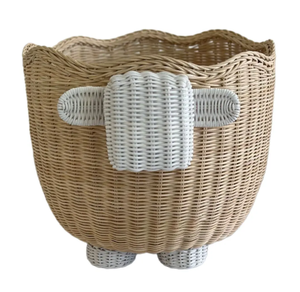 Handmade Wicker Sheep Basket for Ramadan Eid Gifts Decorative Rattan Animal Basket Kids <b>Toy</b> Organizer Wholesale - Product Image 4