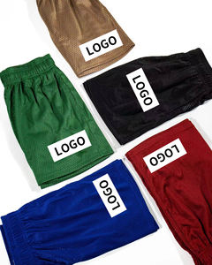 Pantalones cortos de verano para mujer con sublimación personalizada 95% poliéster Jogger gimnasio entrenamiento nombre Número Logo High Street Style pantalones cortos de malla para hombre - Product Image 6
