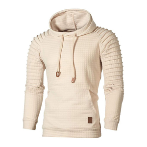 Benefit-Sudadera con capucha informal para hombre, sudadera con cordón de manga larga, bolsillos de canguro, 100% algodón, estampado de Color blanco - Product Image 3