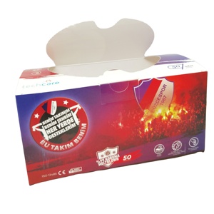 Boîtes d'emballage de masques chirurgicaux personnalisées, écologiques, recyclables, avec laminage mat, gaufrage, vernis et revêtement UV - Product Image 2