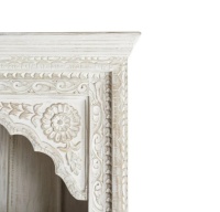 Meuble vintage, nouvelle conception, bibliothèque en bois massif sculptée à la main, style antique, fenêtre en arc, présentoir de livres, bibliothèque, étagère