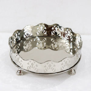 Plateau en métal décoratif pour servir, plateau de présentation pour table à manger, cuisine, décoration intérieure, cadeau, hôtel, restaurant, bar à café, utilisation premium - Product Image 3