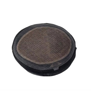 Perruque toupet Miraje Model Taz BD en cheveux humains Remy indiens avec une densité de 100%, vague profonde naturelle et vague corporelle, base en dentelle PU - Product Image 3