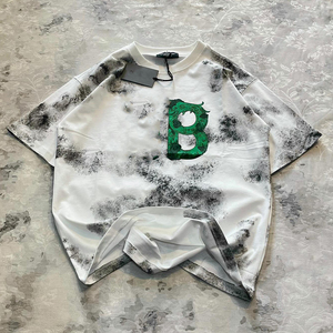 T-shirts de sport pour hommes CUBA SPORTS, 100% coton, 250 g/m², surdimensionnés, col rond long, lettres, logo personnalisé, sérigraphie, ample - Product Image 2