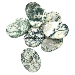 Pierre d'inquiétude pour le pouce en agate naturelle pierre de guérison en cristal poli pour le soulagement du stress et la méditation pierres d'inquiétude en gros - Product Image 1