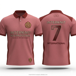 เสื้อโปโลผู้ชายทรงเข้ารูปพิมพ์ลายแบบ Sublimation เสื้อยืดฝึกซ้อมกอล์ฟ ออกแบบเองได้ เสื้อโปโลผู้ชายแบบ Sublimation เสื้อยืดกอล์ฟลำลอง - Product Image 1