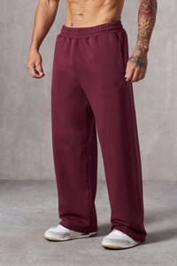 Wholesale Custom Logo <b>Oversized</b> Sweatpants Straight Leg Men Loose Cotton Track Pant Jogging Men Grey Baggy <b>Jogger</b> for Men 2026 - Product Image 3