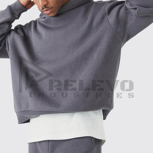 Conjunto Deportivo de Alta Calidad para Hombre, Sudadera con Capucha de Algodón y Pantalones Jogger con Hombros Caídos, Venta al Por Mayor - Product Image 4