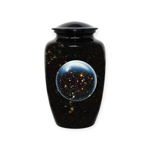 Urna Funeraria con Diseño de Paisaje de Atardecer Púrpura y Faro, Acabado Brillante para una Conmemoración Tranquila - Product Image 4