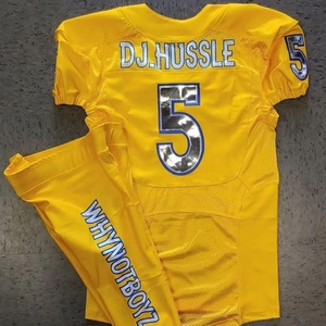 Producto más demandado, uniformes de fútbol americano de sarga transpirable/Uniforme de fútbol americano más vendido al por mayor - Product Image 2