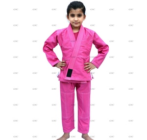 Kimonos personalizables de Jiu Jitsu brasileño para niños, conjuntos de artes marciales de algodón en blanco, etiqueta con logotipo, ropa deportiva de Karate para niños - Product Image 2