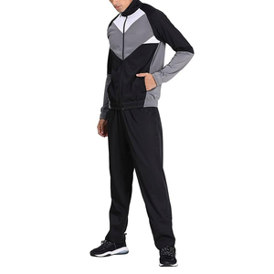 Conjunto de chándal de hombre personalizado novedad color sólido de dos piezas con cuello con capucha para invierno venta al por mayor disponible chándal de hombre - Product Image 1