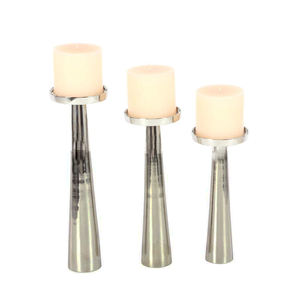 Portavelas de pilar de aluminio sólido para decoración de velas en T, centro de mesa de restaurante, portavelas de luz en T hecho a mano - Product Image 2