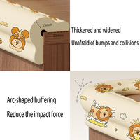 Protection d'angle pour bébé en forme de L imprimée, souple, anti-collision, certifiée CE CPC, bande de sécurité
