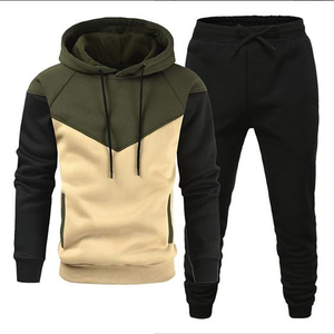 NOUVEAU LOGO PERSONNALISÉ CONCEPTION PERSONNALISÉE VESTES ET PANTALONS À FERMETURE ÉCLAIR COMPLÈTE POUR HOMME POLAIRE EN POLYESTER DE COTON AVEC POCHE ZIPPÉE CORDON À CAPUCHE - Product Image 2