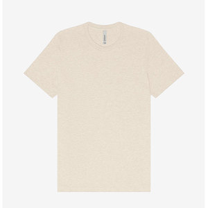 BELLA + CANVAS Respirant CVC T-shirt à manches courtes en flocons d'avoine chiné Toile vierge parfaite pour DTG, T-shirt de sérigraphie - Product Image 1