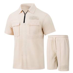 ชุดกางเกงขาสั้นผู้ชายผ้าฝ้ายระบายอากาศได้ดีดีไซน์ใหม่ - Product Image 6